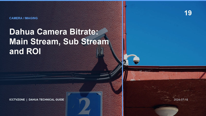 Dahua Camera Bitrate: Main Stream, Sub Stream and ROI