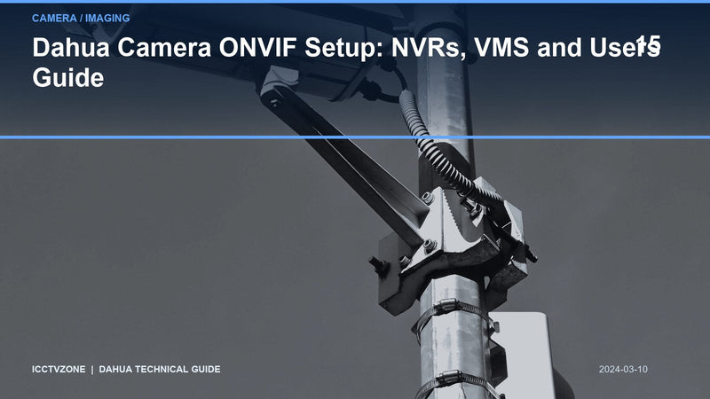 Dahua Camera ONVIF Setup: NVRs, VMS and Users Guide
