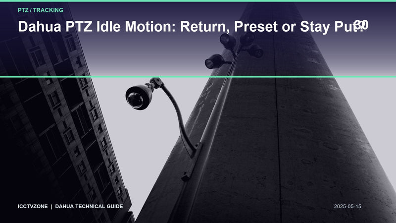 Dahua PTZ Idle Motion: Return, Preset or Stay Put?
