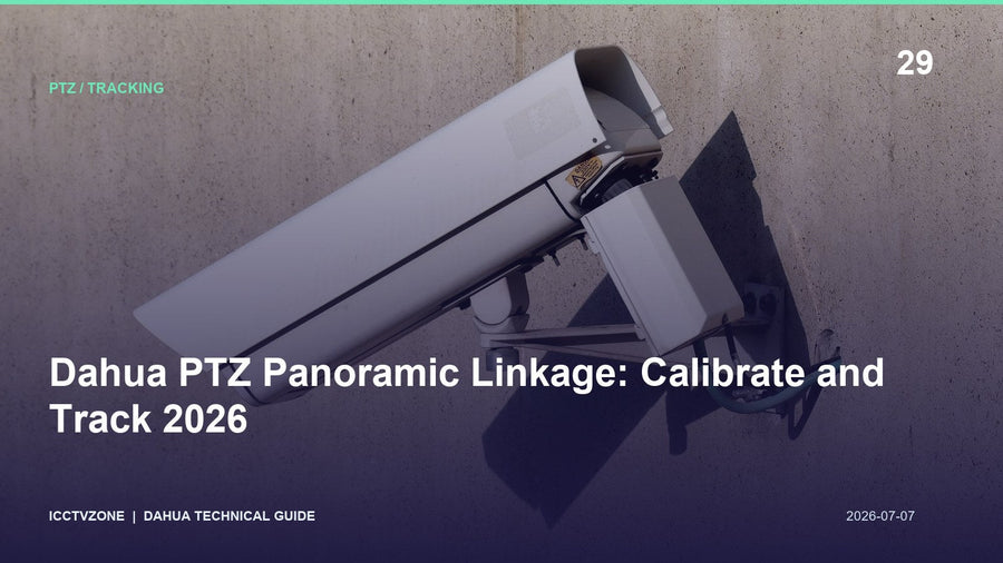 Dahua PTZ Panoramic Linkage: Calibrate and Track 2026
