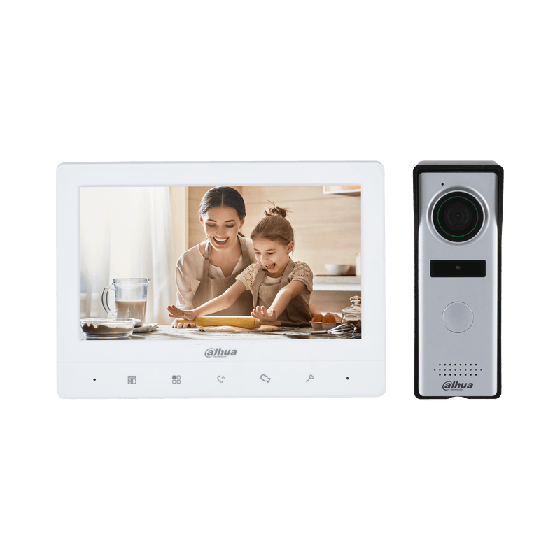 Dahua KTA03 4-Wire Analog Video Intercom Kit with 7" TFT Monitor and Door Station