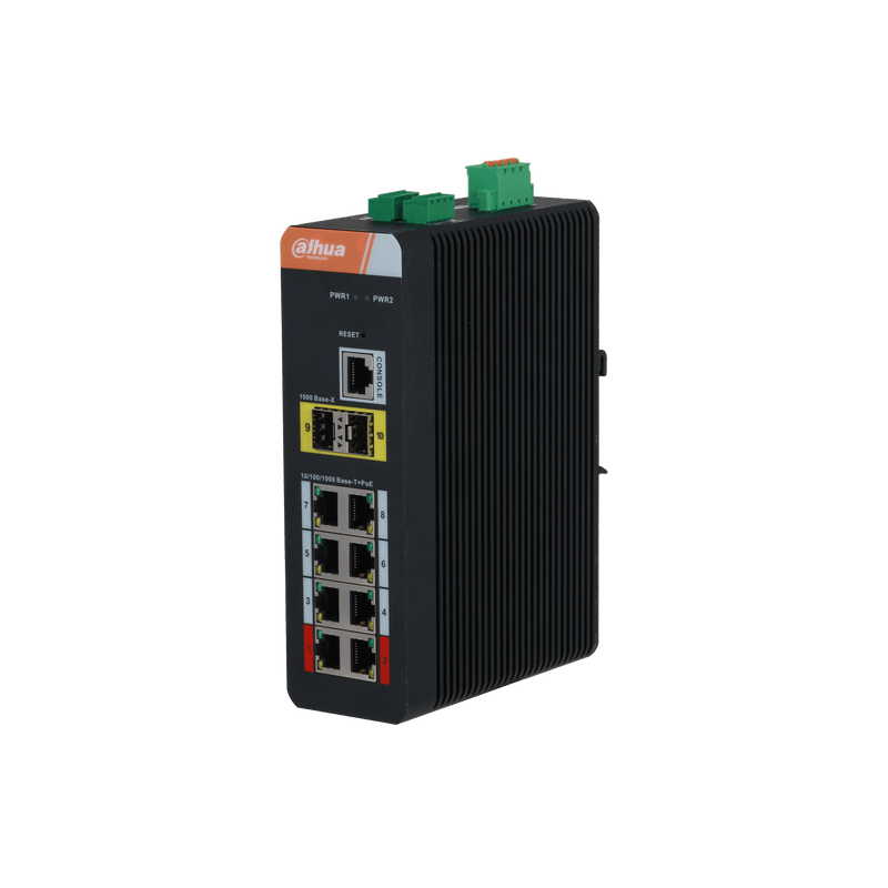 Dahua IS4210-8GT-120 10-Port Managed Industrial Gigabit PoE Switch