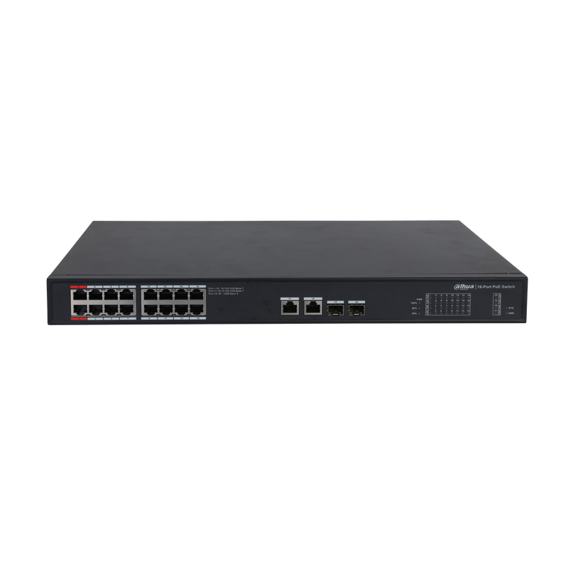 Dahua PFS3220-16GT-240- 16-Port Gigabit PoE Switch with 2 SFP